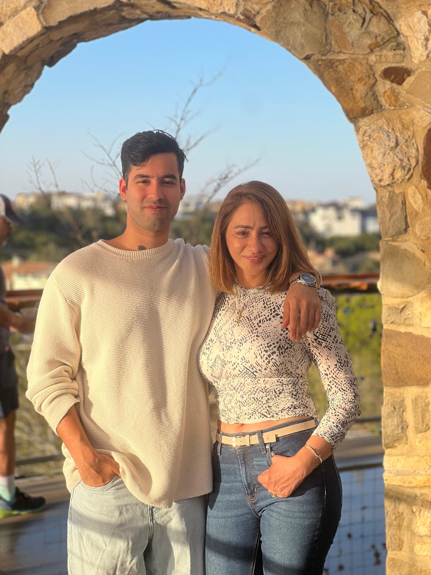 Kabir Israni with Manisha Israni